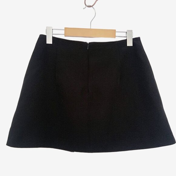 Versace Jeans Couture Layered-Effect Baroque-print Mini Skirt in Black / s-mdm - Picture 6 of 16